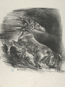 Eugene Delacroix - Wild Horse | Эжен Делакруа
