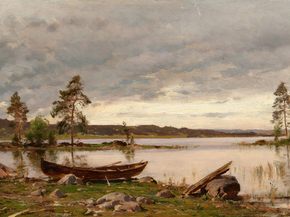 Hjalmar Munsterhjelm - Boat On The Shore | Ялмар Мунстеръелм