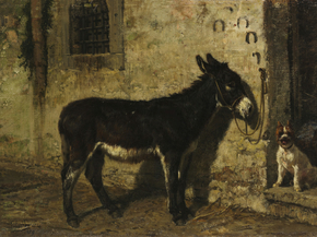 Filippo Palizzi - Alla porta di casa | Филиппо Палицци
