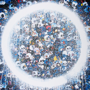 Takashi Murakami (Коллекция постеров №5) - Enso Momento Mori Red on Blue