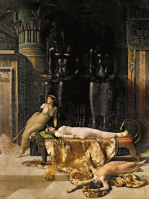 John Collier | Джон Кольер - Смерть Клеопатры. 1890