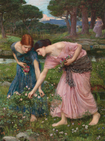 John William Waterhouse | Джон Уильям Уотерхаус - Срывайте розы поскорей