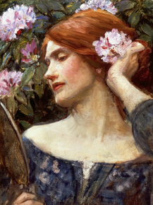 John William Waterhouse | Джон Уильям Уотерхаус - Тщеславие, 1910