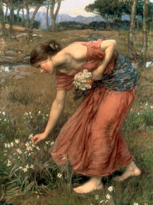 John William Waterhouse | Джон Уильям Уотерхаус - Срывайте розы поскорей