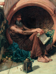 John William Waterhouse | Джон Уильям Уотерхаус - Диоген. Деталь