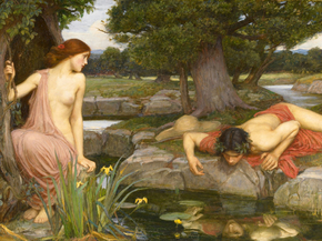 John William Waterhouse | Джон Уильям Уотерхаус - Эхо и Нарцисс, 1903