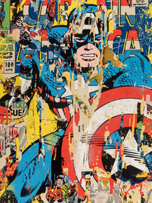 Mr. Brainwash - Captain America Mr. Brainwash - Captain America
