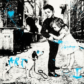 Mr. Brainwash - Pup Art, Blue