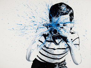 Mr. Brainwash - Smile, Blue (Коллекция постеров)