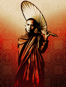 Shepard Fairey - Burmese Monk | Шепард Фейри