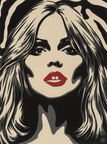Shepard Fairey - Debbie Harry Zebra Skin Blondie Hoodie and Bundle