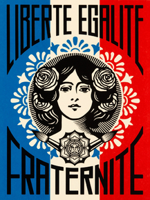 Shepard Fairey - Liberte, Egalite, Fraternite | Шепард Фейри