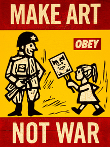 Shepard Fairey - Make Art Not War | Шепард Фейри