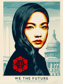 Shepard Fairey - Rewrite the Law, from We the Future | Шепард Фейри