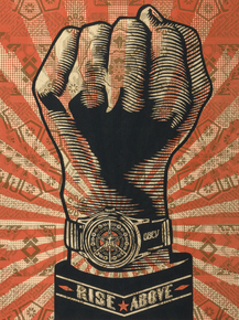 Shepard Fairey - Rise Above Fist | Шепард Фейри