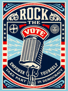 Shepard Fairey - Rock the Vote | Шепард Фейри