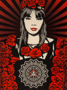 Shepard Fairey - Rose Girl | Шепард Фейри Shepard Fairey - Rose Girl | Шепард Фейри