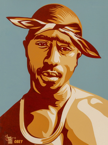 Shepard Fairey - Tupac Red | Шепард Фейри