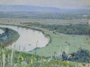 Isaac Levitan | Исаак Левитан - Вид с Чертова городища
