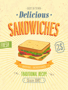 Еда (Коллекция постеров) - Sandwiches