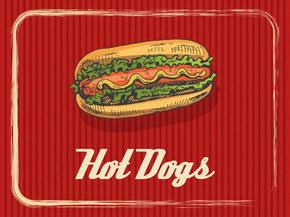 Еда (Коллекция постеров №2) - Hot Dogs