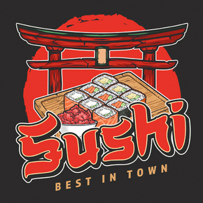 Еда (Коллекция постеров №3) - Sushi