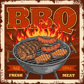 Еда (Коллекция постеров №3) - BBQ