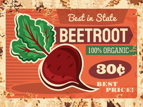 Еда (Коллекция постеров №4) - Beetroot | Свекла