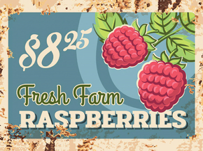 Еда (Коллекция постеров №4) - Fresh Raspberry | Свежая малина