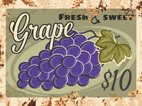 Еда (Коллекция постеров №4) - Grapes | Виноград