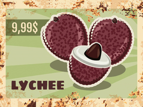 Еда (Коллекция постеров №4) - Lychee | Личи