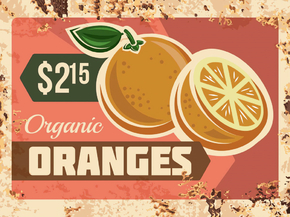 Еда (Коллекция постеров №4) - Oranges | Апельсины