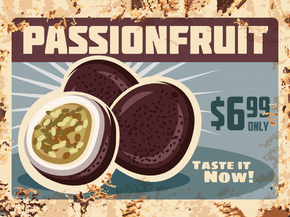 Еда (Коллекция постеров №4) - Passionfruit | Маракуйя