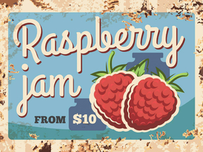 Еда (Коллекция постеров №4) - Raspberry Jam | Малиновое варенье
