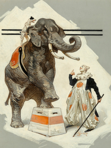 Joseph Leyendecker - Circus Corner | Джозеф Лейендекер