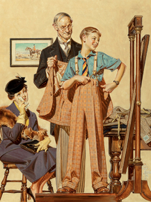 Joseph Leyendecker - First Long Suit | Джозеф Лейендекер