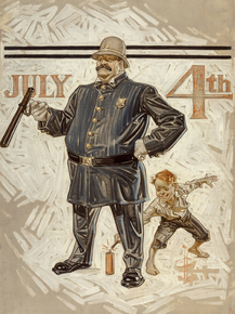 Joseph Leyendecker - Fourth of July | Джозеф Лейендекер