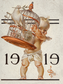 Joseph Leyendecker - New Year's Baby | Джозеф Лейендекер
