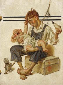Joseph Leyendecker - Original cover illustration for The Saturday Evening Post | Джозеф Лейендекер