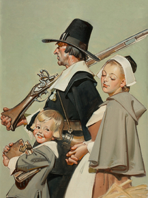 Joseph Leyendecker - Pilgrims | Джозеф Лейендекер