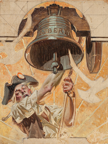 Joseph Leyendecker - Ringing the Liberty Bell | Джозеф Лейендекер