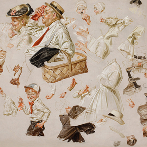 Joseph Leyendecker - Study for the Saturday Evening Post cover | Джозеф Лейендекер