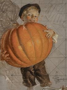 Joseph Leyendecker - Teddy the Pumpkin | Джозеф Лейендекер
