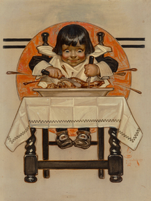 Joseph Leyendecker - Thanksgiving | Джозеф Лейендекер