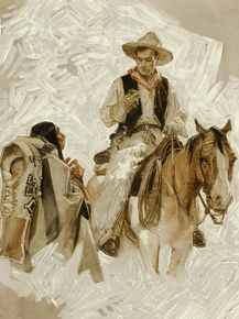 Joseph Leyendecker - Two O'Clock | Джозеф Лейендекер