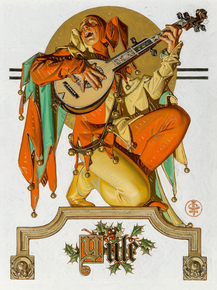 Joseph Leyendecker - Yule (Musical Jester) | Джозеф Лейендекер