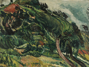 Chaim Soutine - Landscape with trees in the wind | Хаим Сутин