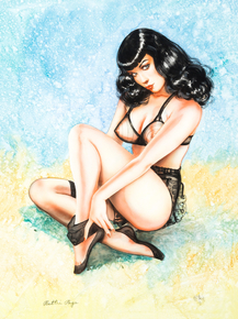 Olivia De Berardinis - Bettie Page in Black