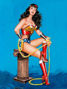 Olivia De Berardinis - Bettie Page as Wonder Woman Olivia De Berardinis - Bettie Page as Wonder Woman