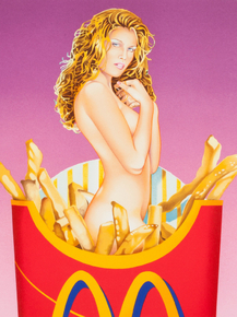 Mel Ramos - Fraulein French Fries | Девушка в картошке фри, 2002